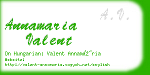 annamaria valent business card